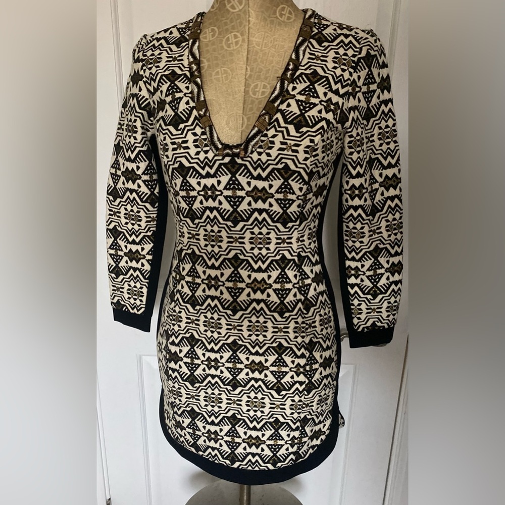 twelfth street by cynthia vincent mini dress embroidered embellished size 2